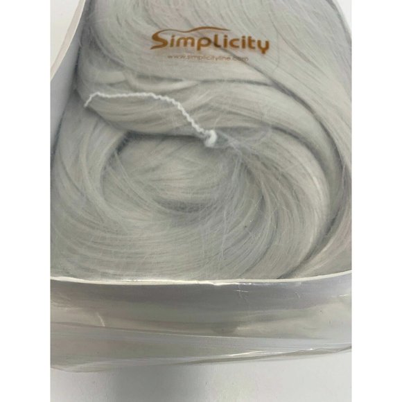 Long Flowing Silver Wig 40" Role Play Dress up Halloween Parties Wig Cap  NEW - Picture 11 of 12